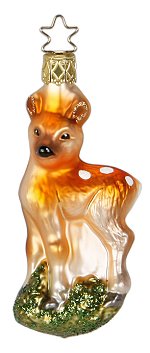 Standing Fawn - Woodlands<br>Inge-glas Ornament